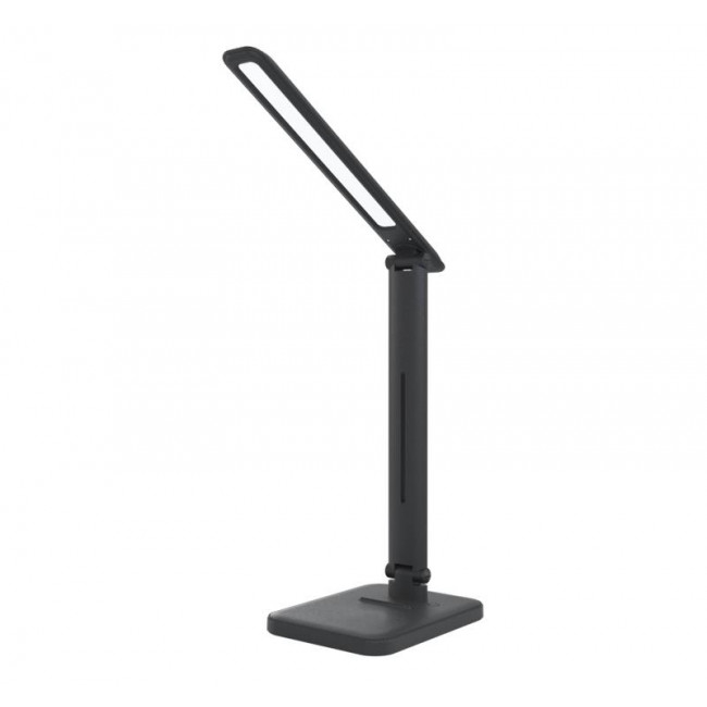 Φωτιστικό Γραφείου LED 6W 3000-5000K Μαύρο Με USB Και Wireless Φορτιστή 0-311 ADELEQ