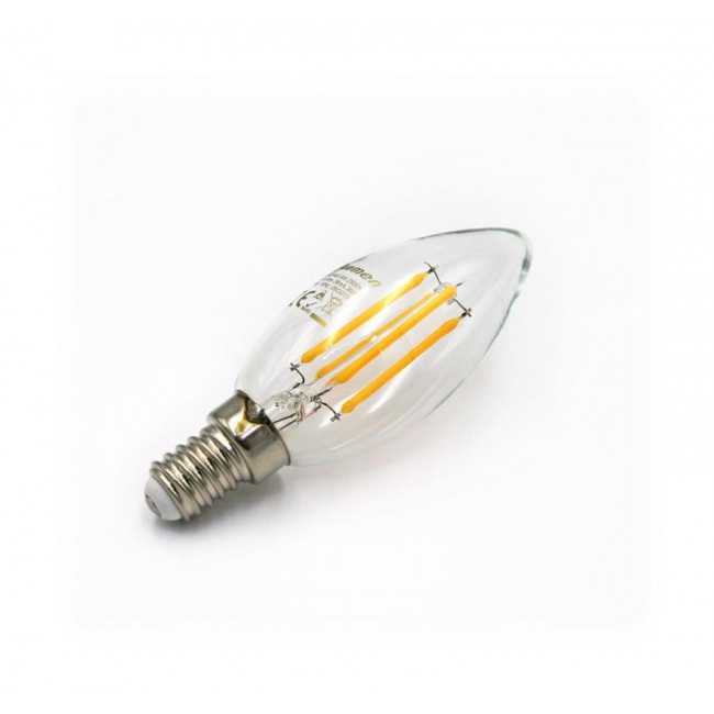 Λάμπα LED Κερί 4W E14 6200k Διάφανο COG 230V LUMEN
