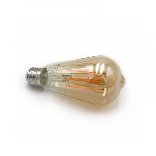 Λάμπα LED Αβοκάντο ST64 6W E27 2200Κ 230V Filament Dimmable Amber LUMEN