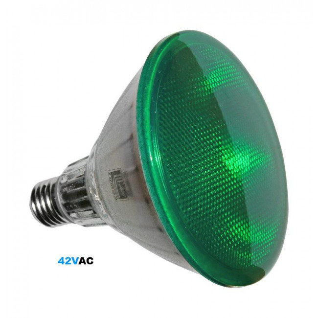 Λάμπα LED PAR38 10W E27 Πράσινο 42VAC 75° IP65 LUMEN