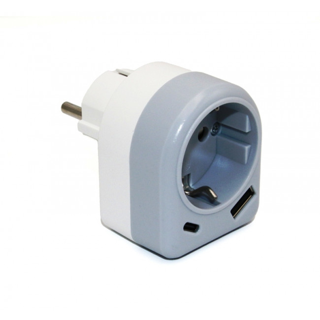 Πρίζα Σούκο Και Διπλό USB TypeA+C 15-880 ADELEQ
