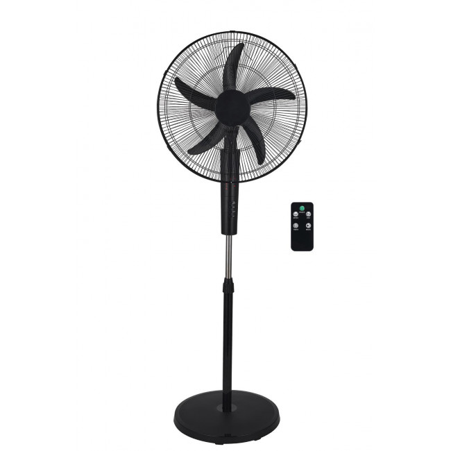 Ανεμιστήρας Με Ορθοστάτη 65W Φ50 Μαύρο Με Τηλεχειριστήριο ADELEQ
