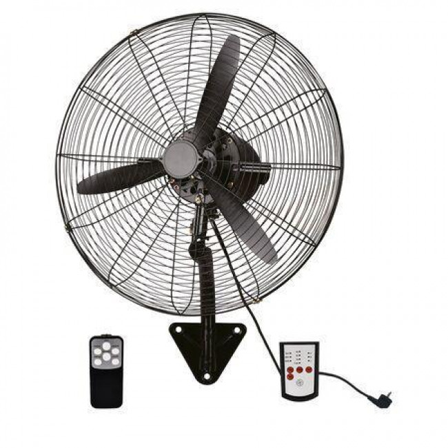 Ανεμιστήρας Τοίχου 95W D55 Μαύρο Με Τηλεχειριστήριο ADELEQ