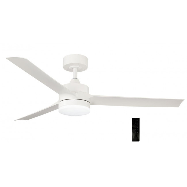 Ανεμιστήρας Οροφής 35W D132 Με Φως LED Και Τηλεχειριστήριο Λευκό ADELEQ