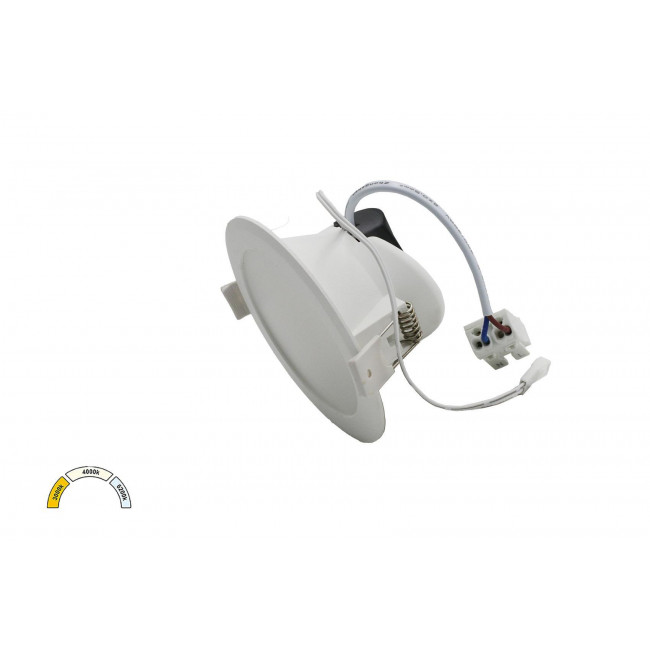 Πάνελ LED Χωνευτό 10W 3000k-6500k Στρογγυλό Λευκό 21-0102 ADELEQ