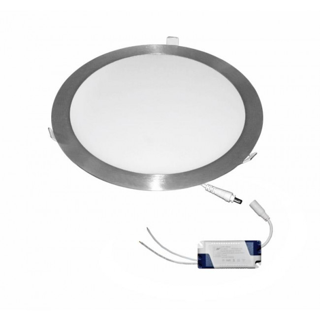 Πάνελ LED Χωνευτό 25W 4000K Στρογγυλό Λευκό 21-0251661 ADELEQ