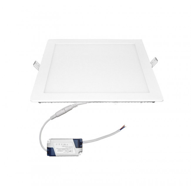 Πάνελ LED Χωνευτό 24W 4000K Τετράγωνο Λευκό 21-0252101 ADELEQ