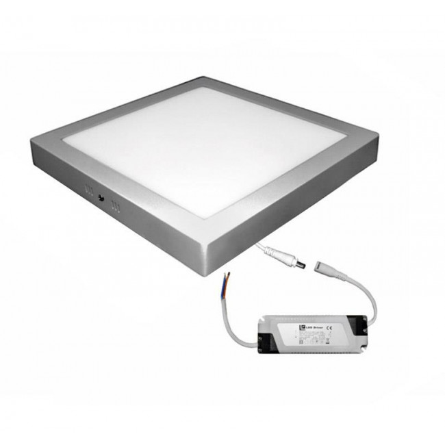 Πάνελ LED Επίτοιχο 30W 3000K Τετράγωνο Ασημί 21-03032600 ADELEQ