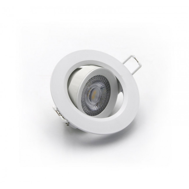 Σποτ Χωνευτό LED 5W 3000K Λευκό Κινητό 21-051000 ADELEQ
