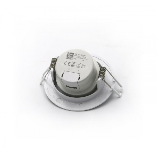 Σποτ Χωνευτό LED 5W 3000K Λευκό Κινητό 21-051000 ADELEQ