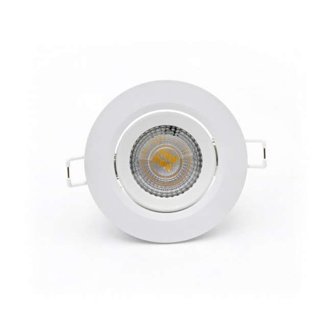 Σποτ Χωνευτό LED 5W 3000K Λευκό Κινητό 21-051000 ADELEQ