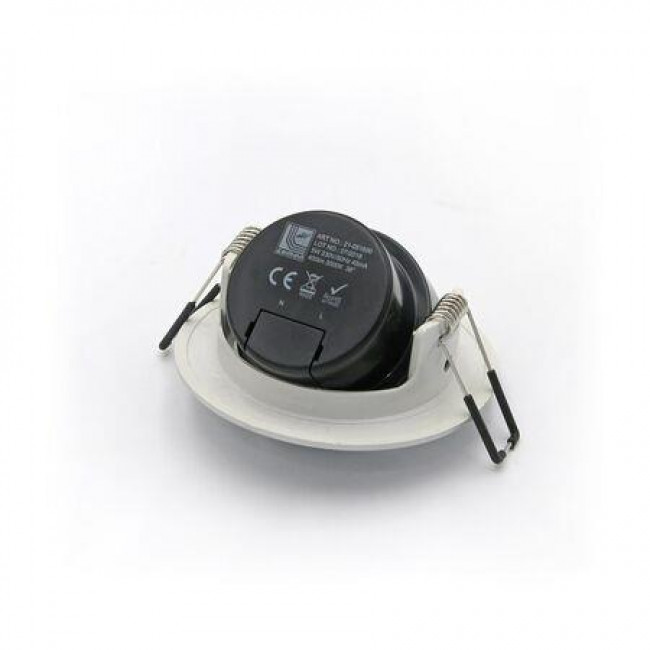 Σποτ Χωνευτό LED 5W 3000K Ασημί Κινητό 21-051600 ADELEQ