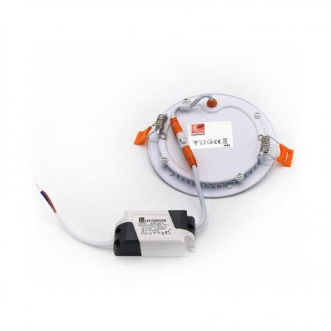 Πάνελ LED Χωνευτό 6W 4000K Στρογγυλό Λευκό 21-06101 ADELEQ