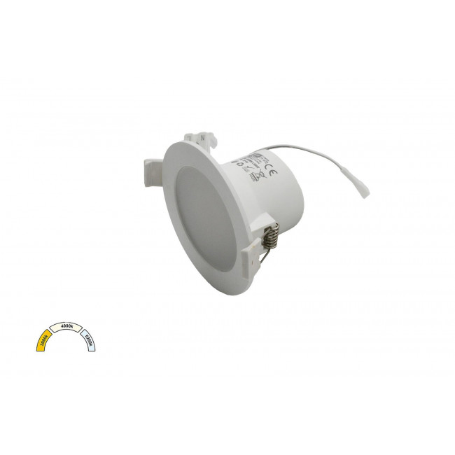Πάνελ LED Χωνευτό 7W 3000k-6500k Στρογγυλό Λευκό 21-072 ADELEQ