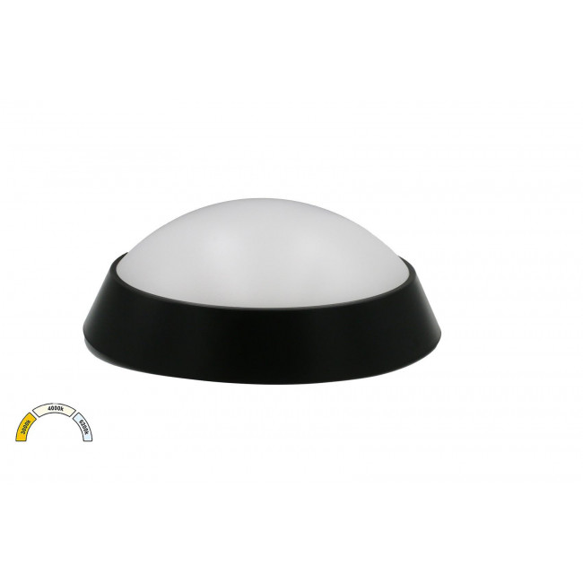 Πλαφονιέρα LED 20W 3000k-6500k Μαύρο 21-2001518 ADELEQ