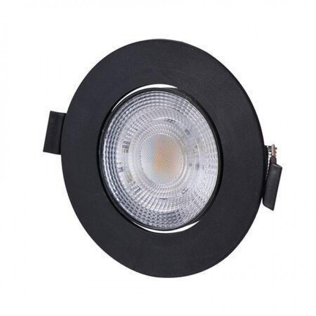 Σποτ Χωνευτό LED 7W 3000k-6500k Μαύρο Κινητό 21-2719 ADELEQ