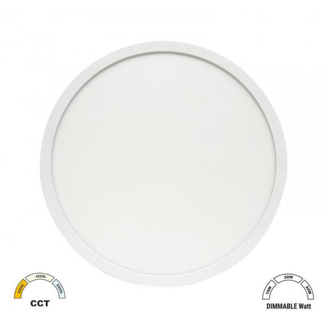 Πλαφονιέρα LED 24W 3000k-6500k Λευκό 21-283240 ADELEQ