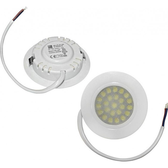 Σποτ Χωνευτό LED 4W 3000k Λευκό Για Έπιπλα 21-40000 ADELEQ