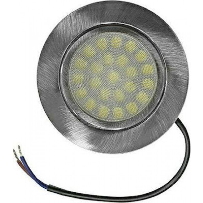 Σποτ Χωνευτό LED 4W 4000k Νίκελ Σατινέ Για Έπιπλα 21-41066 ADELEQ