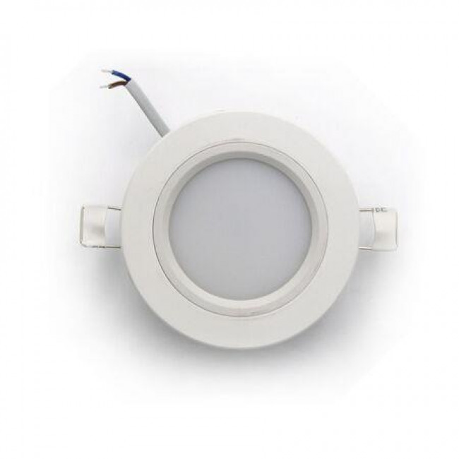 Πάνελ LED Χωνευτό 6W 3000K Στρογγυλό Λευκό 21-61000 ADELEQ