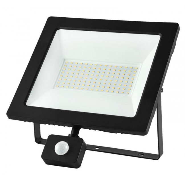Προβολέας LED 100W 4100Κ Με Ανιχνευτή Ημέρας-Νύχτας Μαύρο IP65 230V ADELEQ
