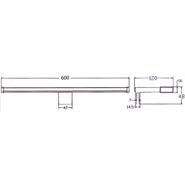 Απλίκα Μπάνιου LED 12W 4000k Χρωμιό 3-6001216 ADELEQ