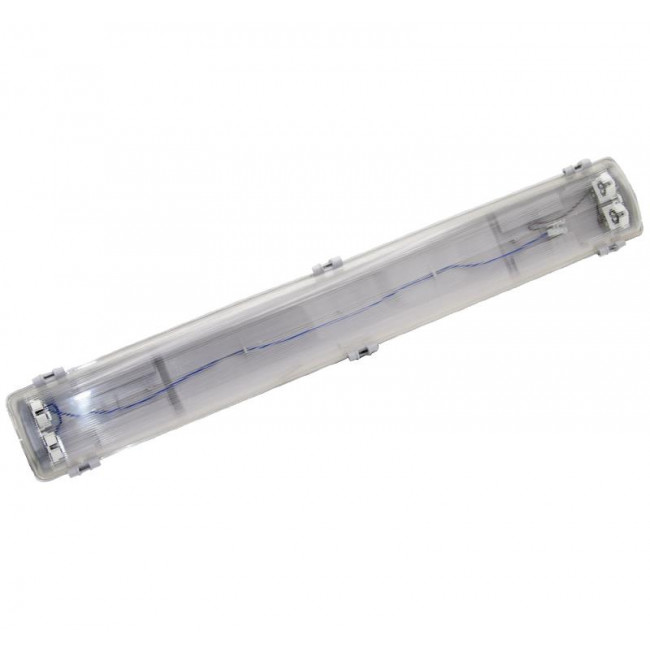 Φωτιστικό Οροφής Για 2 Λάμπες LED 60cm Δύο Άκρων IP65 3-80206056 ADELEQ