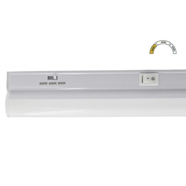 Φωτιστικό Πάγκου LED 5W 3000K-6500K 30cm Με Διακόπτη Λευκό 3-92062 ADELEQ