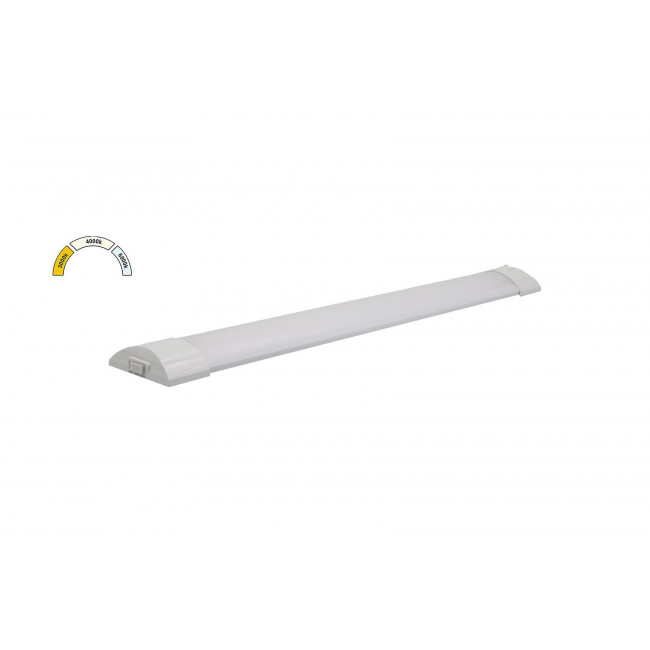 Φωτιστικό Πάγκου LED 18W 3000K-6000K 60cm Με Διακόπτη Λευκό 3-91882 ADELEQ