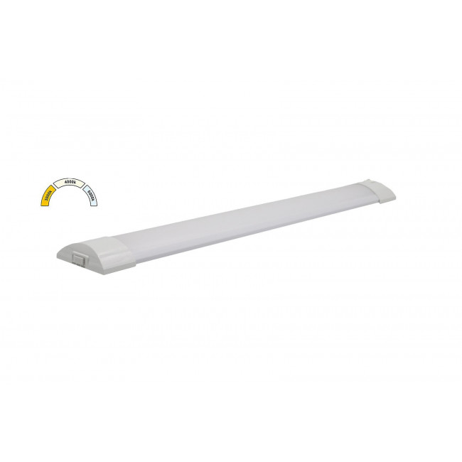 Φωτιστικό Πάγκου LED 24W 3000K-6000K 90cm Με Διακόπτη Λευκό 3-92482 ADELEQ