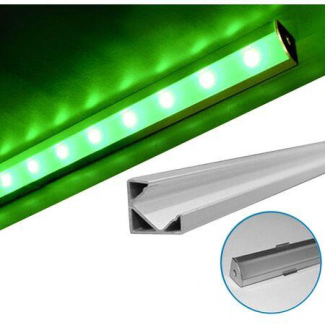 Προφίλ Για Ταινίες LED Αλουμινίο Γωνιάκο 30-05702 ADELEQ