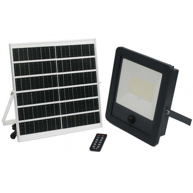 Ηλιακό Φωτιστικό LED 300W 4000K Γραφίτης Με Αισθητήρα Κίνησης 5-00300 ADELEQ
