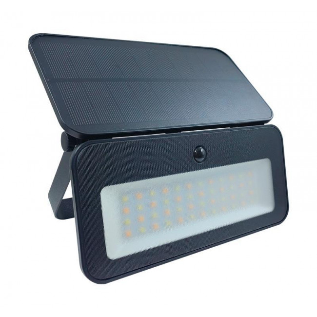 Ηλιακό Φωτιστικό LED 6W 3000k-6000k Μαύρο Με Αισθητήρα Κίνησης 5-00811 ADELEQ