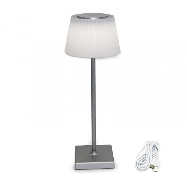 Πορτατίφ LED 4W 3000k-5000k Λευκό Και Ασημί Φορητό 5-046 ADELEQ