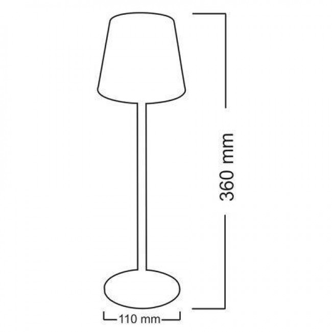 Πορτατίφ LED 3W 3000k-5000k Χρυσό Φορητό 5-069 ADELEQ