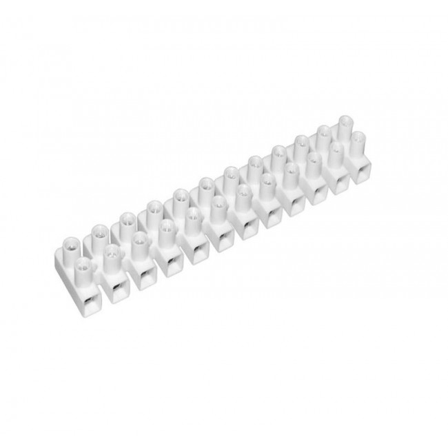 Κλέμμα Σειράς 12Ρ Λευκό (PP) 10mm² ADELEQ