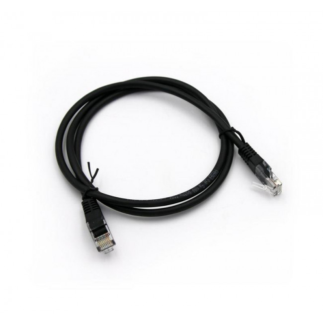 Patch Cord Χαλκού 1m Cat.5e UTP Μαύρο FREDER