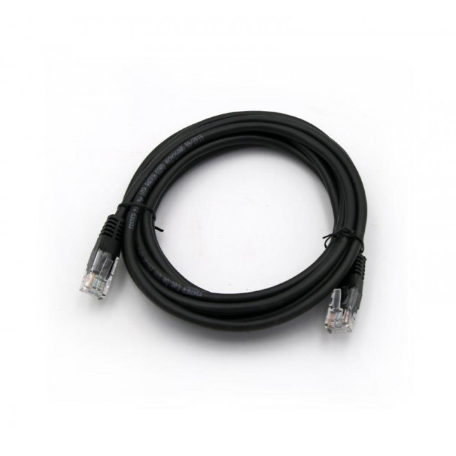Patch Cord Χαλκού 2m Cat.5e UTP Μαύρο FREDER