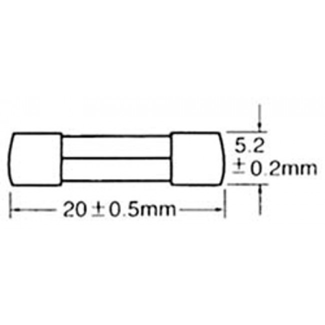 Ασφάλεια Γυάλινη 5x20mm Ταχείας Τήξεως 3.5A S1018 SXG
