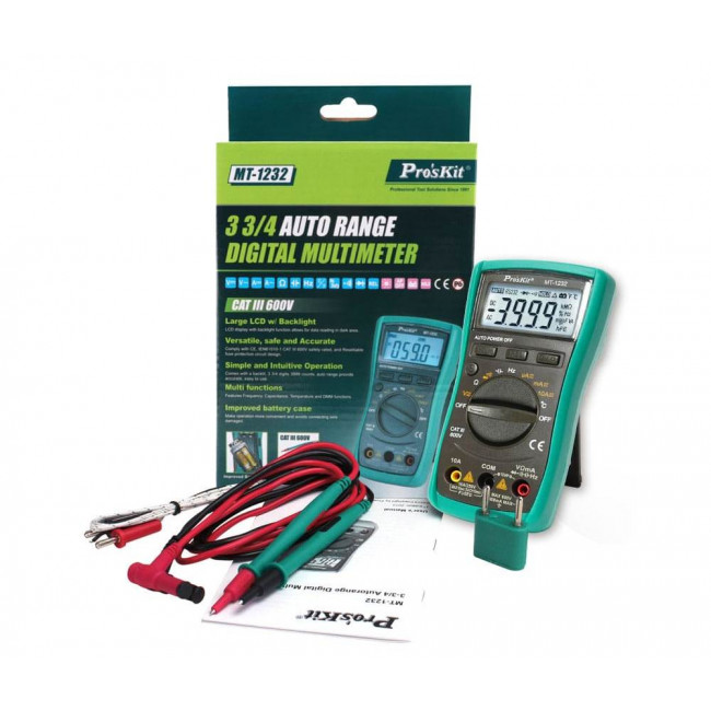 Πολύμετρο MT-1232 1000V CAT.III PRO'SKIT