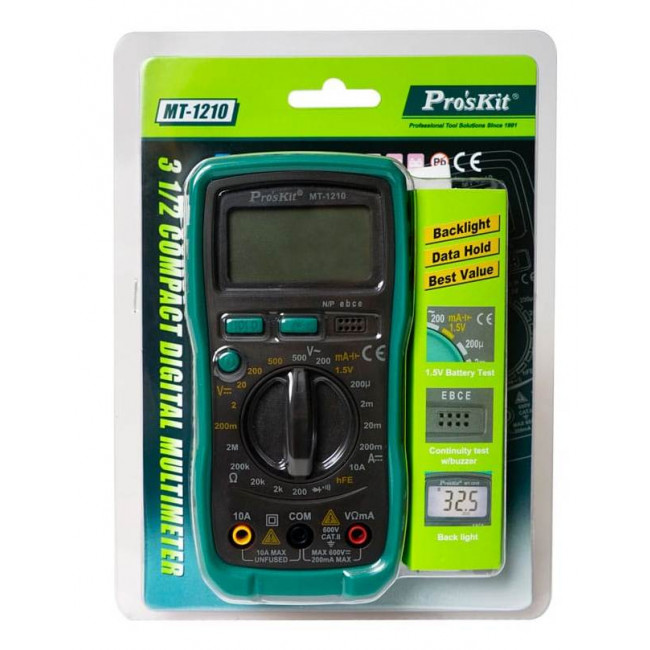 Πολύμετρο MT-1210 600V CAT.II PRO'SKIT