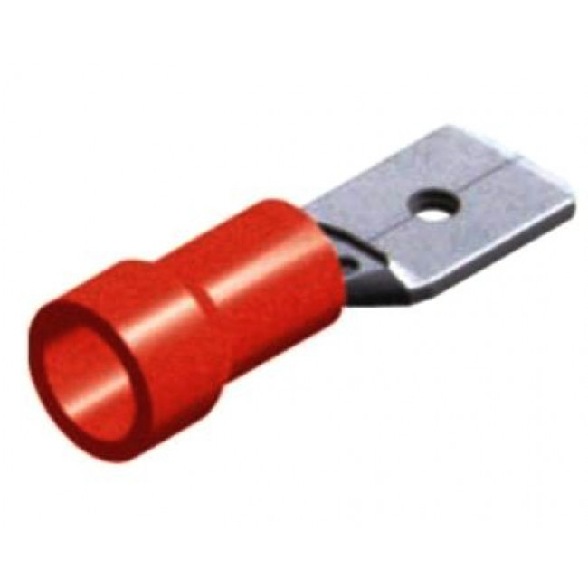 Ακροδέκτης Fast-On Μονωμένος Αρσενικός Κόκκινος 4.8mm M1-4.8V/8 CHS