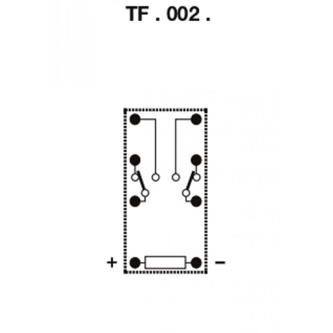 Ρελέ Μινιατούρας 2P 48V DC 1A TFA00248 CARLO GAVAZZI