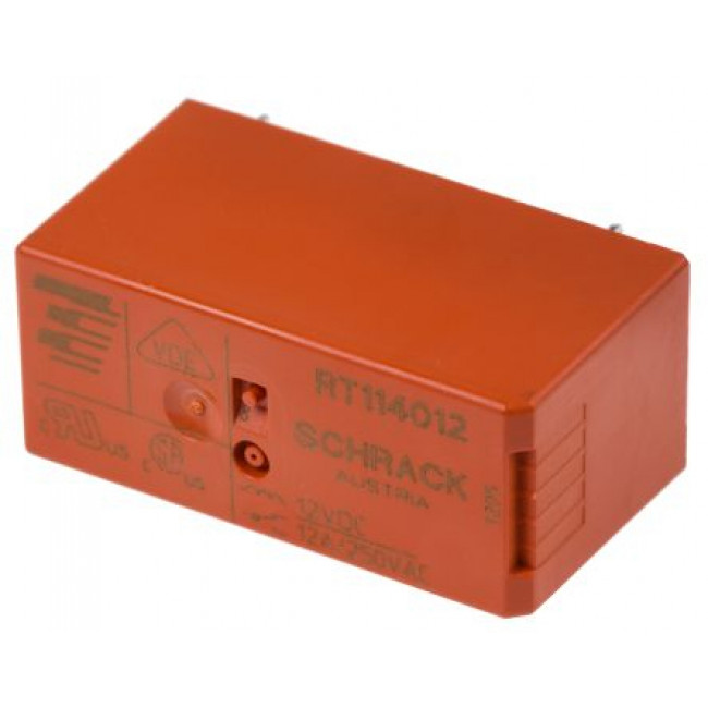 Ρελέ Μίνι 1P 12V DC 12A RT114012 SCHRACK