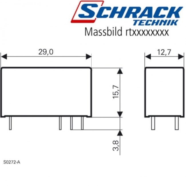 Ρελέ Μίνι 1P 24V DC 16A RT314024 SCHRACK