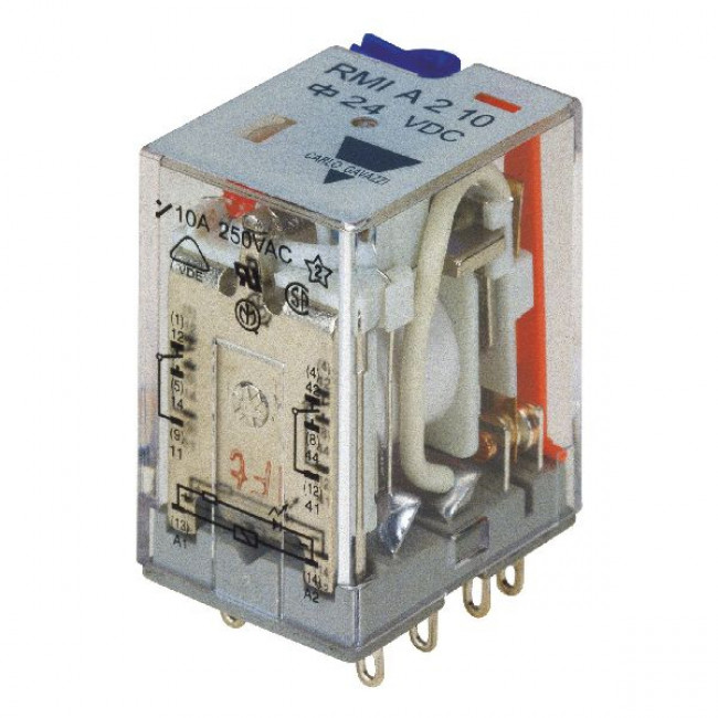Ρελέ Μεσαίο 2P 48V AC Solder RMIA210048AC CARLO GAVAZZI