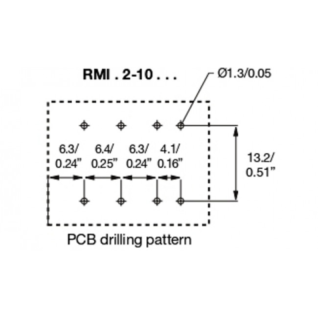 Ρελέ Μεσαίο 2P 48V AC PCB RMIB210048AC CARLO GAVAZZI