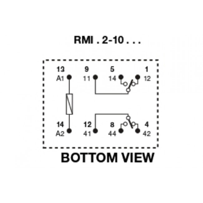 Ρελέ Μεσαίο 2P 110V AC PCB RMIB210115AC CARLO GAVAZZI