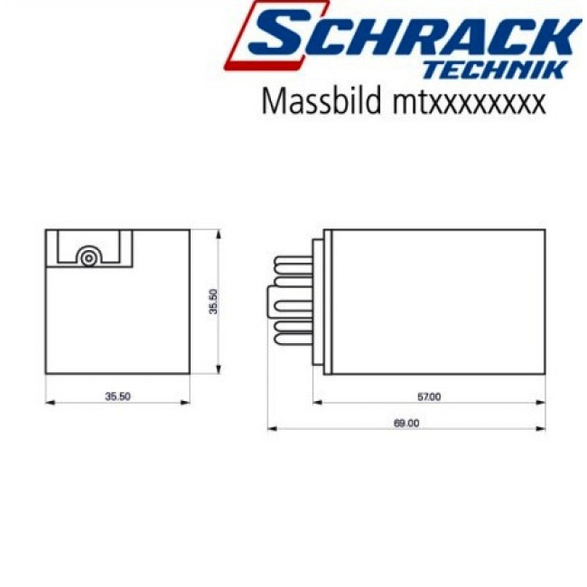 Ρελέ Τύπου Λυχνίας 11P 24V ΑC 10A MT326024 SCHRACK