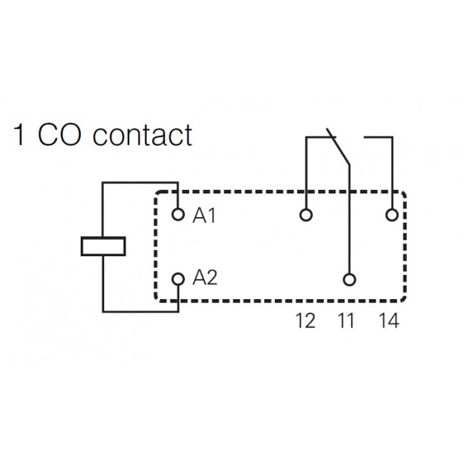 Ρελέ Μίνι 1P 12V DC 12A RT214012 SCHRACK